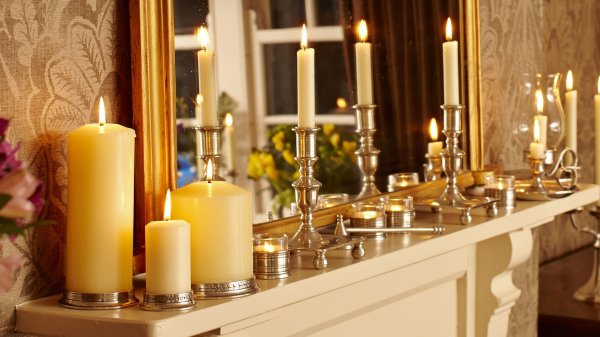 подсвечники в интерьере