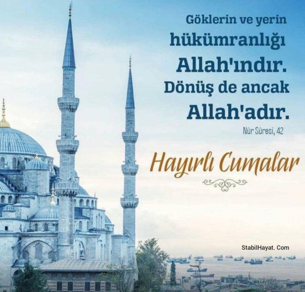 cumamız mübarek olsun