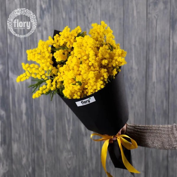 мини букеты из мимозы