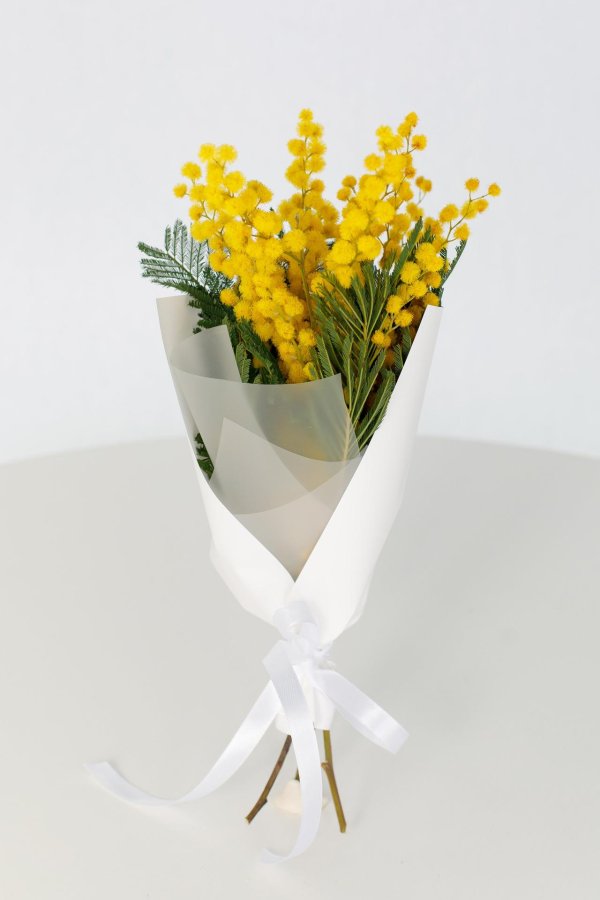 монобукет из мимозы