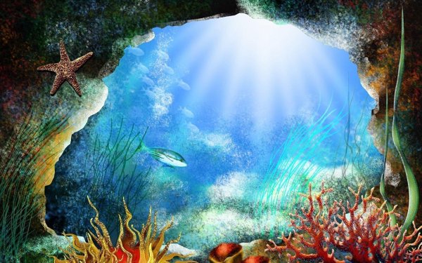 фон подводного мира