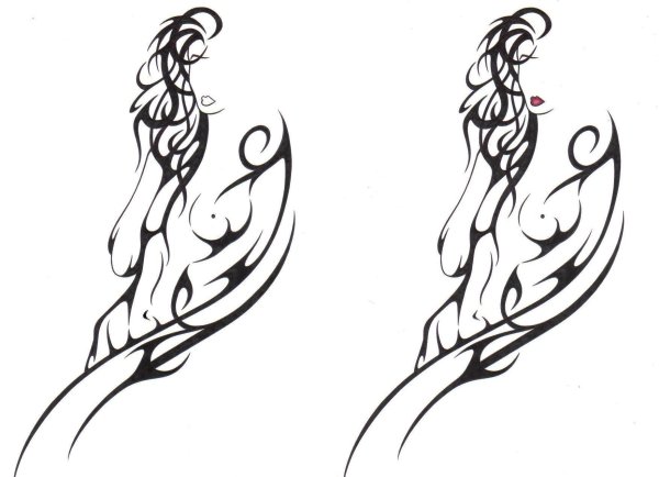 тату эскиз женские