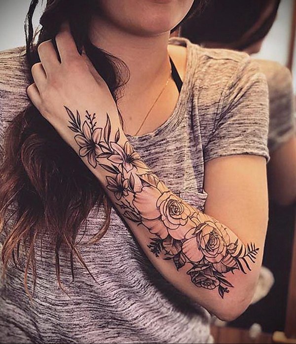 женская татуировка