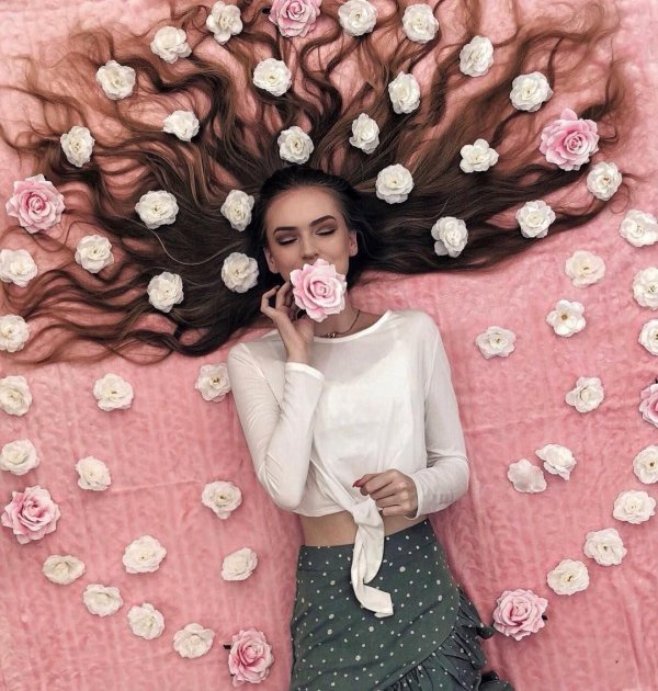 Креативные с цветами