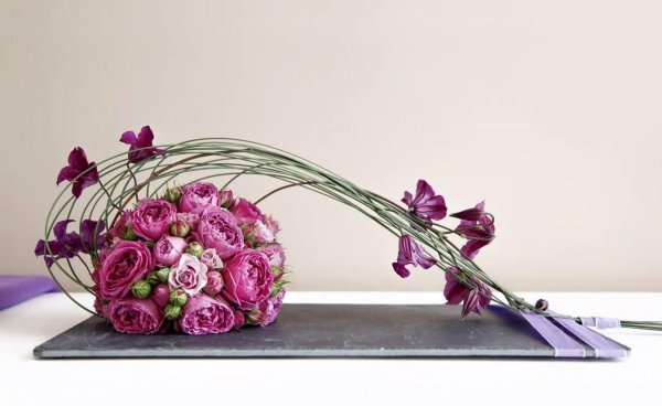 необычные цветочные композиции