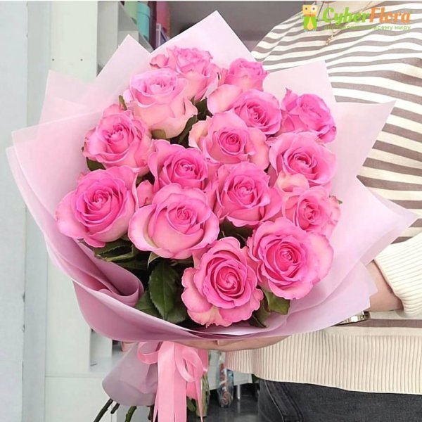 роза розовая