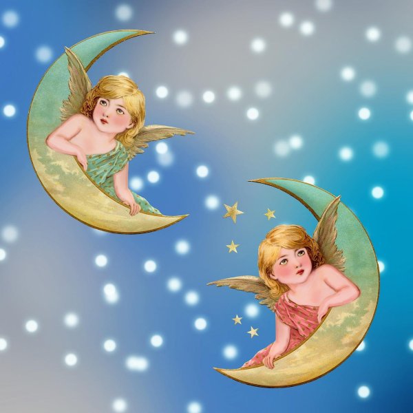 открытка ангелочек