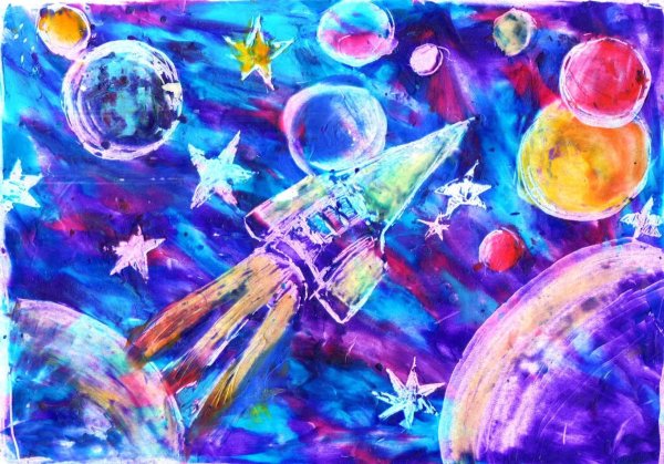 космос рисунки