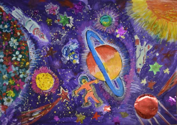 космос рисунки