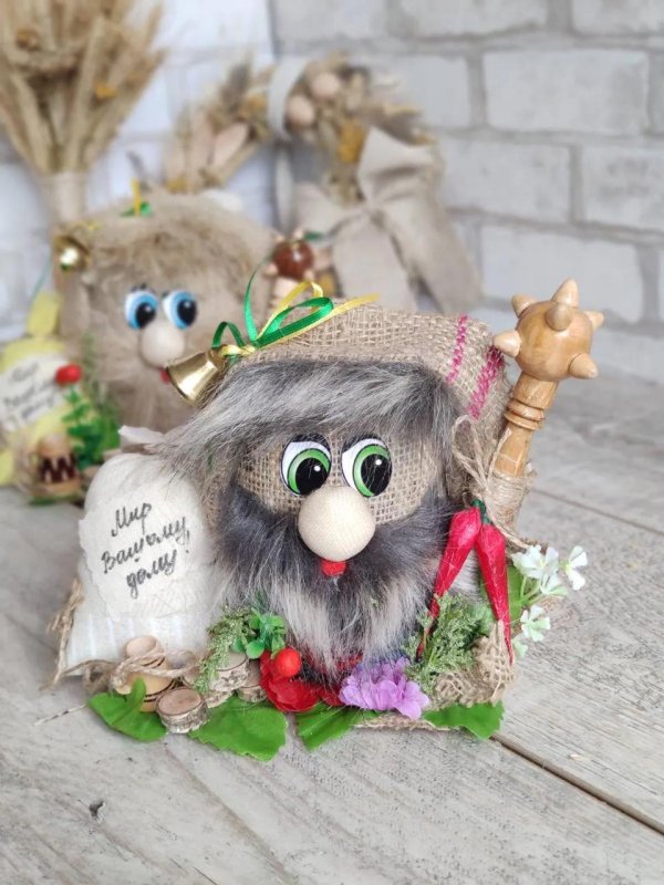 домовёнок своими руками из мешковины