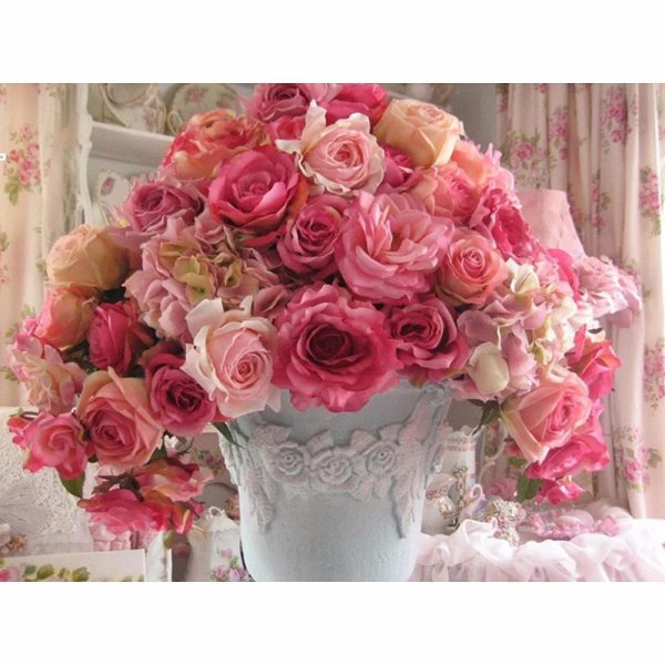 розовые букеты