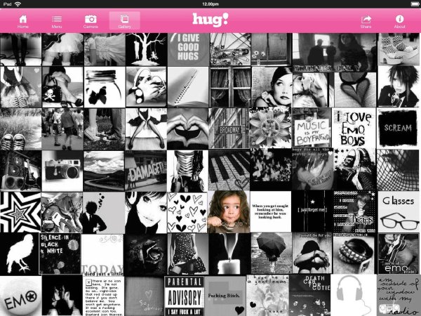 розовый коллаж