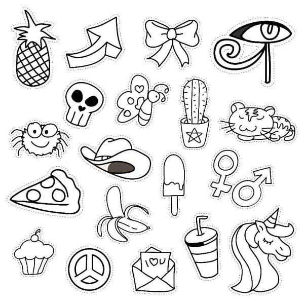 маленькие рисунки наклейки