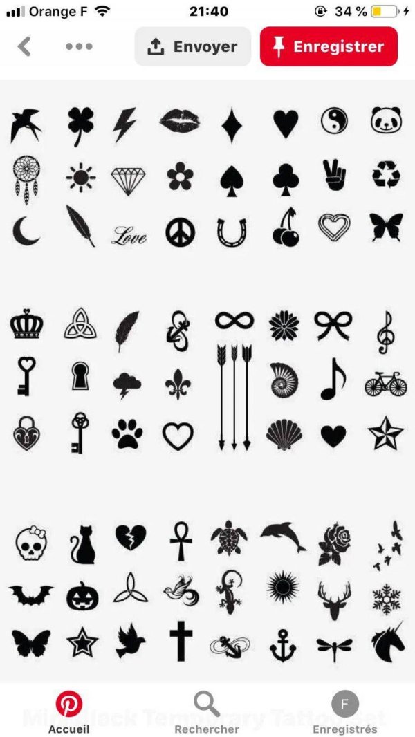 простые тату