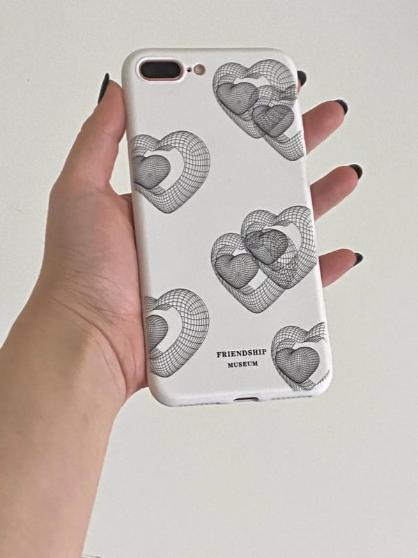чехол с сердечками на айфон