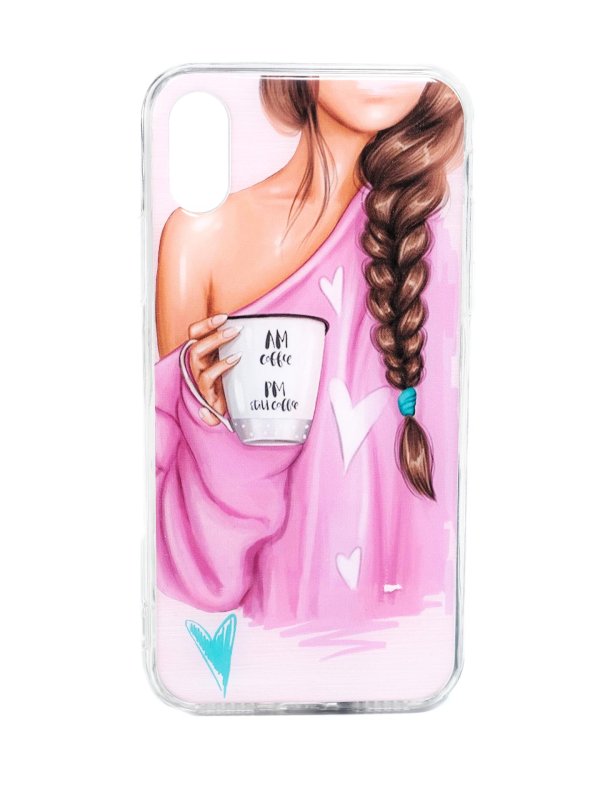 чехол на айфон с девушкой