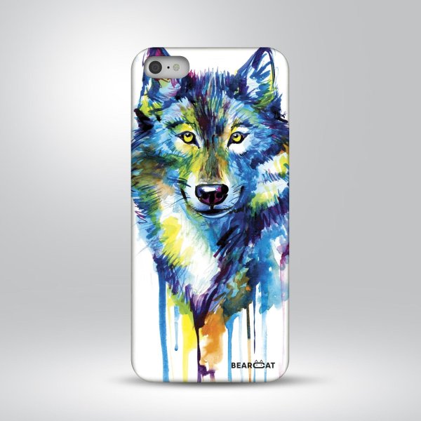 акварельный волк