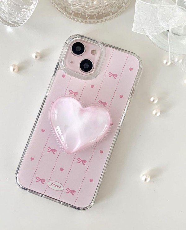 чехол с сердечками