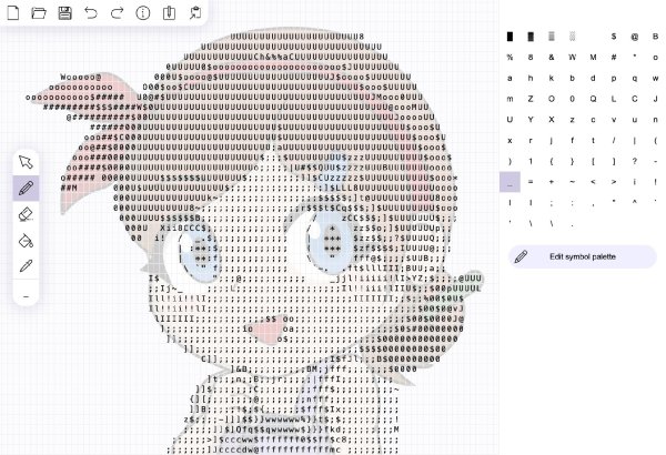 изображение в asciiграфику