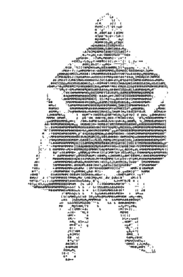 рисунки символами и знаками