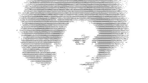 рисунки символами и знаками