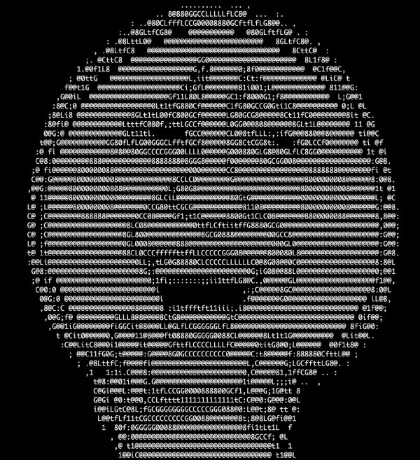 ascii  портрет моны лизы