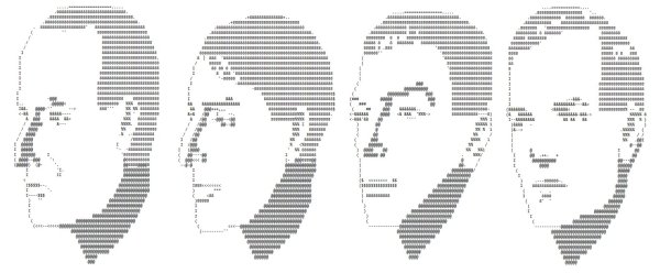 рисунки символами и знаками