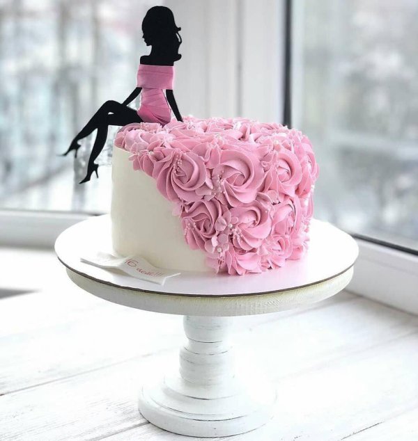 торт девушка