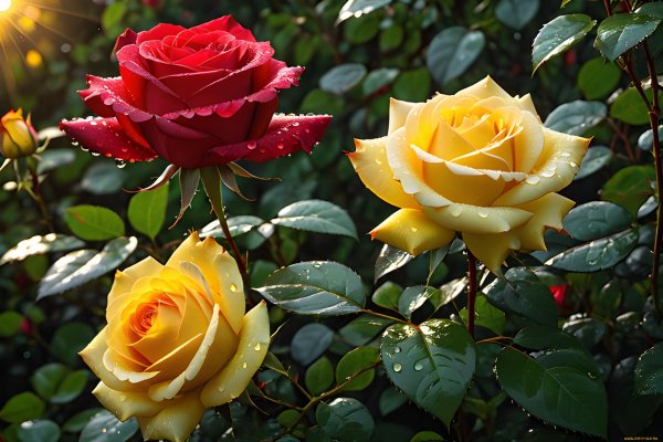 цветы желтые розы