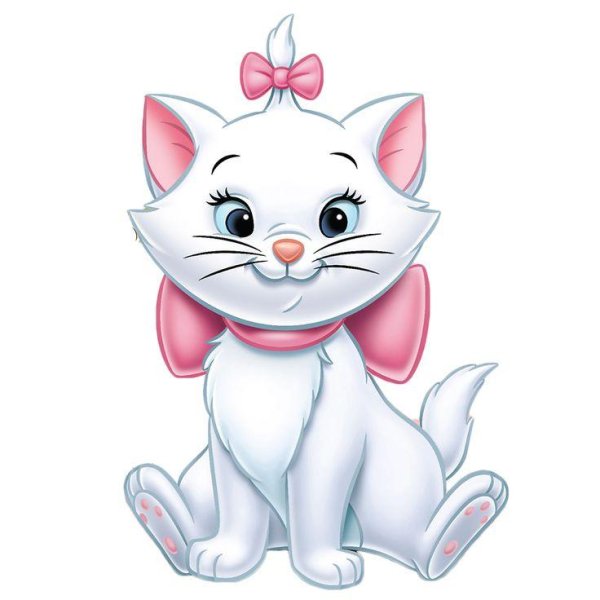 белая кошечка из мультика