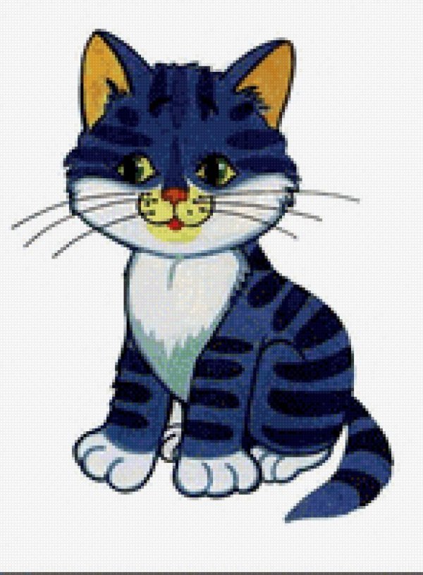 схемы для вышивания крестом кошки