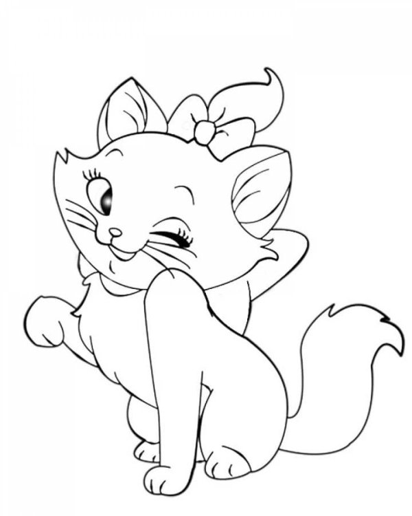 раскраска кошек