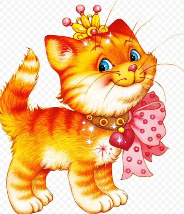 рыжий кот мультяшный