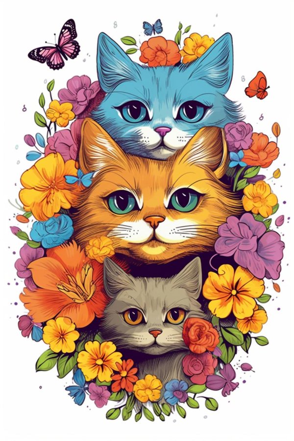 кошачий арт