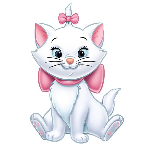 белая кошечка из мультика