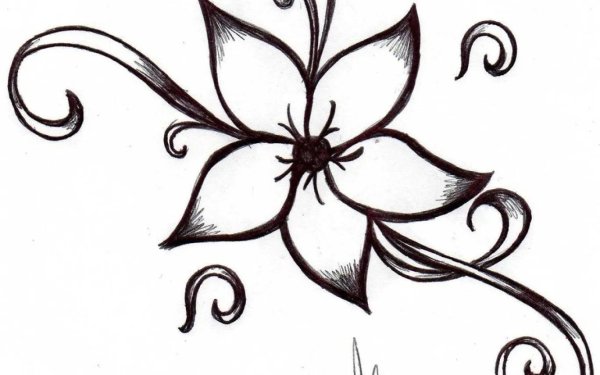 красивые узоры карандашом