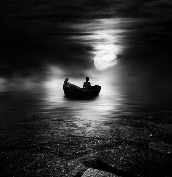 одинокая лодка