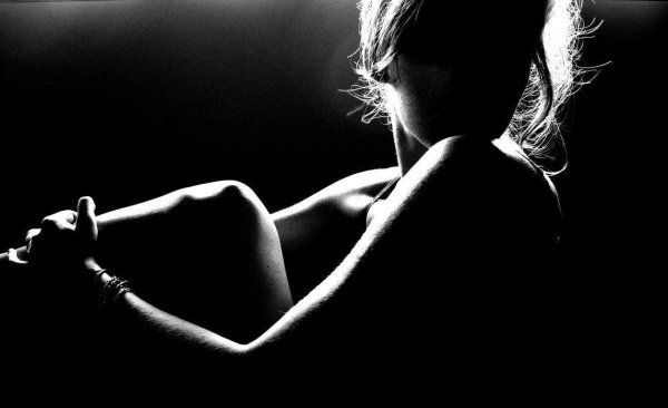 девушки силуэт