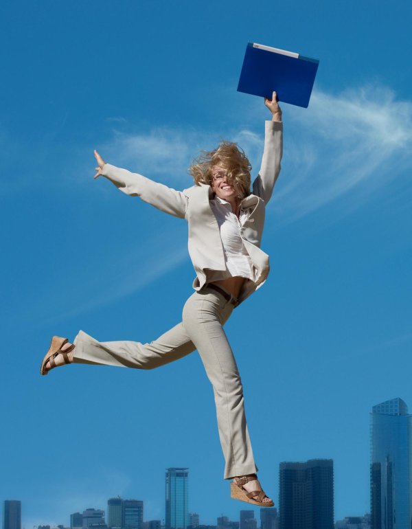 счастливый работа