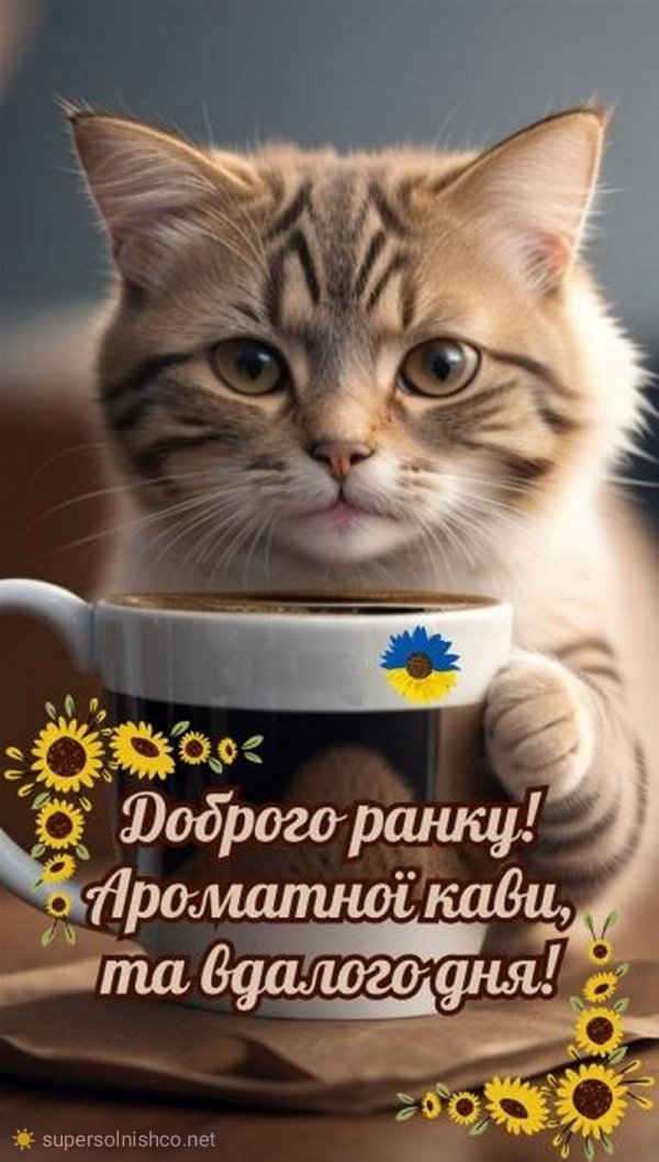 котики с добрым утром