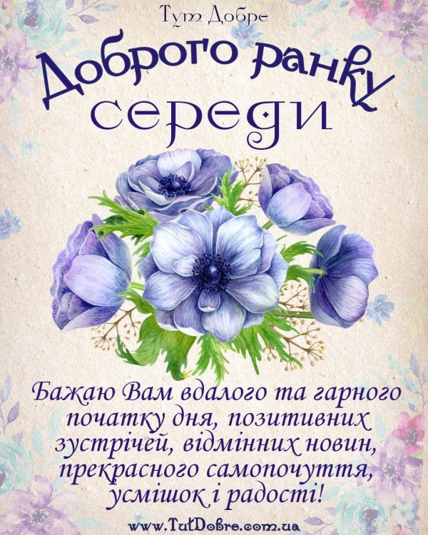 анемон акварель