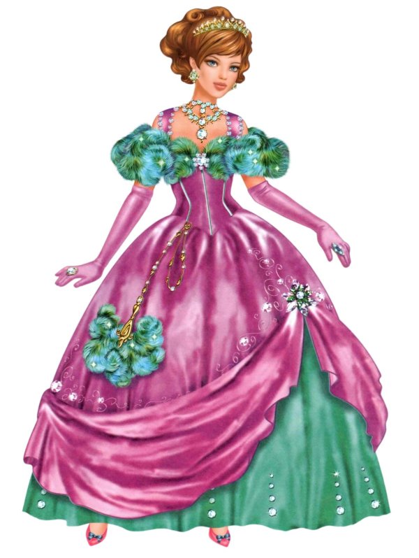 принцессы в красивых платьях