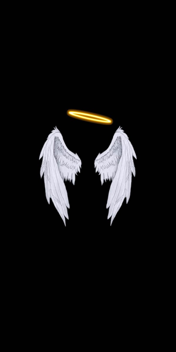 white angel wings