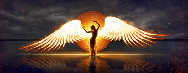 женщина с крыльями