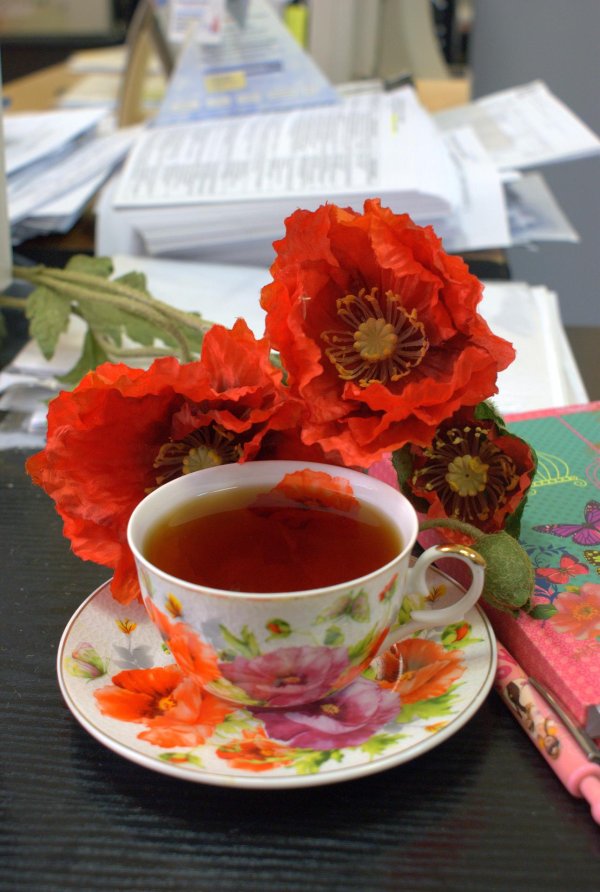 чашка чая на столе