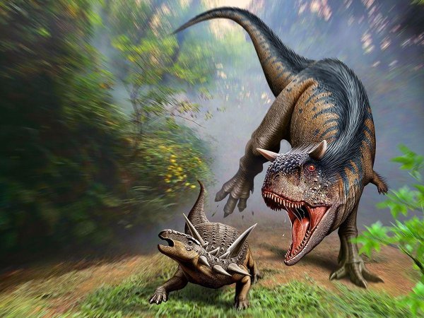 пазл prime 3d карнотавр против антарктопельты