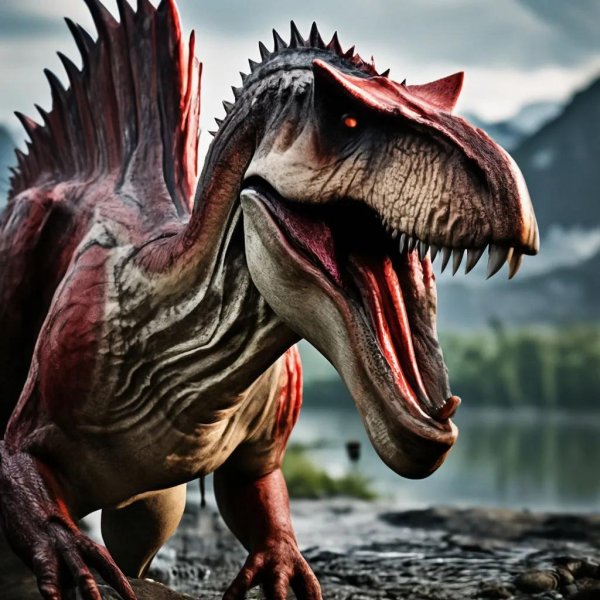 индоминус рекс и спинозавр