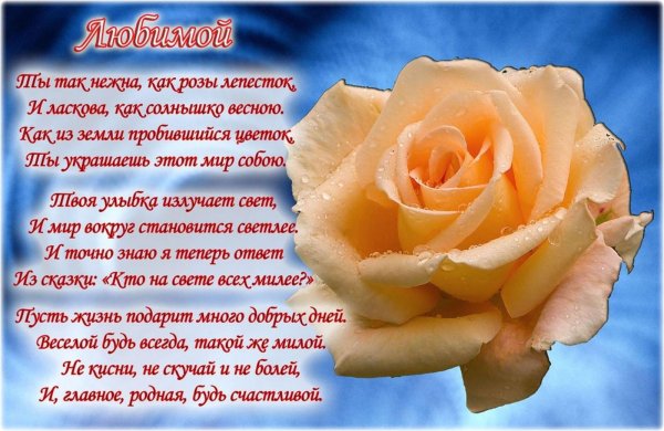 стихи любимой