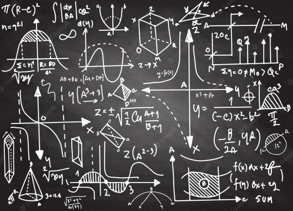 доска с формулами