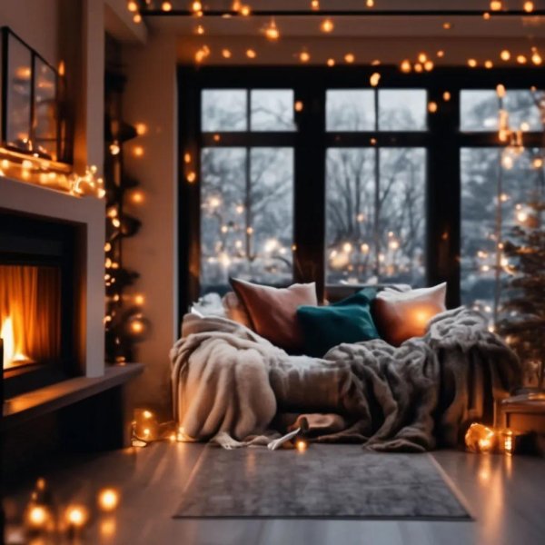 зимний интерьер